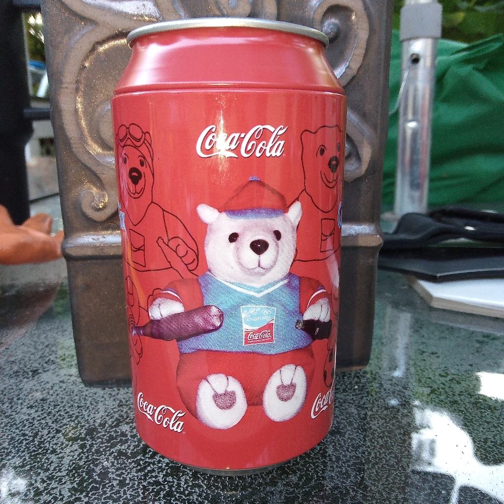 Coca Cola Red Can with Polar Bear Toy Design